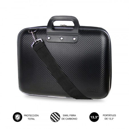 5774-SUBBLIM Maletin Ordenador EVA Laptop Bag Carbon 13,3" Black