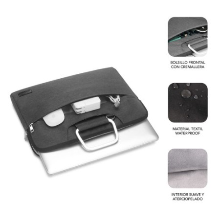 5779-SUBBLIM Funda Ordenador Business Laptop Sleeve 15,6" Grey