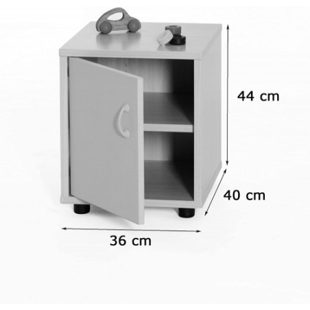 5785-MUEBLE SUPERBAJO ARMARIO 2 ESTANTES 360 HAYA MOBEDUC 600110HPS18