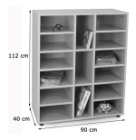 5811-MUEBLE INTERMEDIO 15 CASILLAS HAYA MOBEDUC 600811HP18