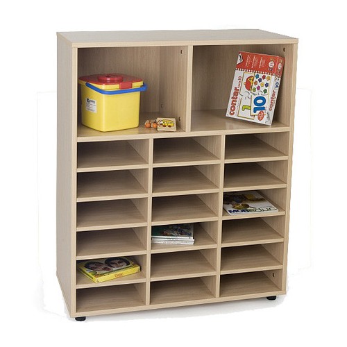 5812-MUEBLE INTERMEDIO CASILLERO Y 2 CASILLAS HAYA MOBEDUC 600812HP18