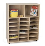 5812-MUEBLE INTERMEDIO CASILLERO Y 2 CASILLAS HAYA MOBEDUC 600812HP18