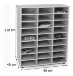 5817-MUEBLE INTERMEDIO 27 CASILLAS HAYA MOBEDUC 600814HP18