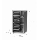 5821-MUEBLE INTERMEDIO CUBETERO ARMARIO 700 HAYA MOBEDUC 600816HPS18