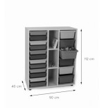 5827-MUEBLE INTERMEDIO CUBETERO 2 COLUMNAS 900 HAYA MOBEDUC 600819HP18