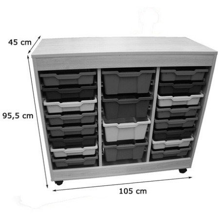 5837-CUBETERO DOBLE ACCESO, 3 COLUMNAS HAYA MOBEDUC 600824HR18