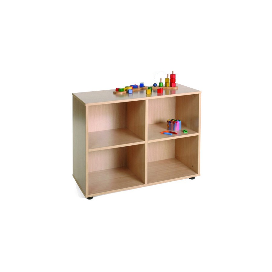 5850-MUEBLE BAJO 4 CASILLAS HAYA MOBEDUC 600203HP18