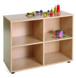 5850-MUEBLE BAJO 4 CASILLAS HAYA MOBEDUC 600203HP18