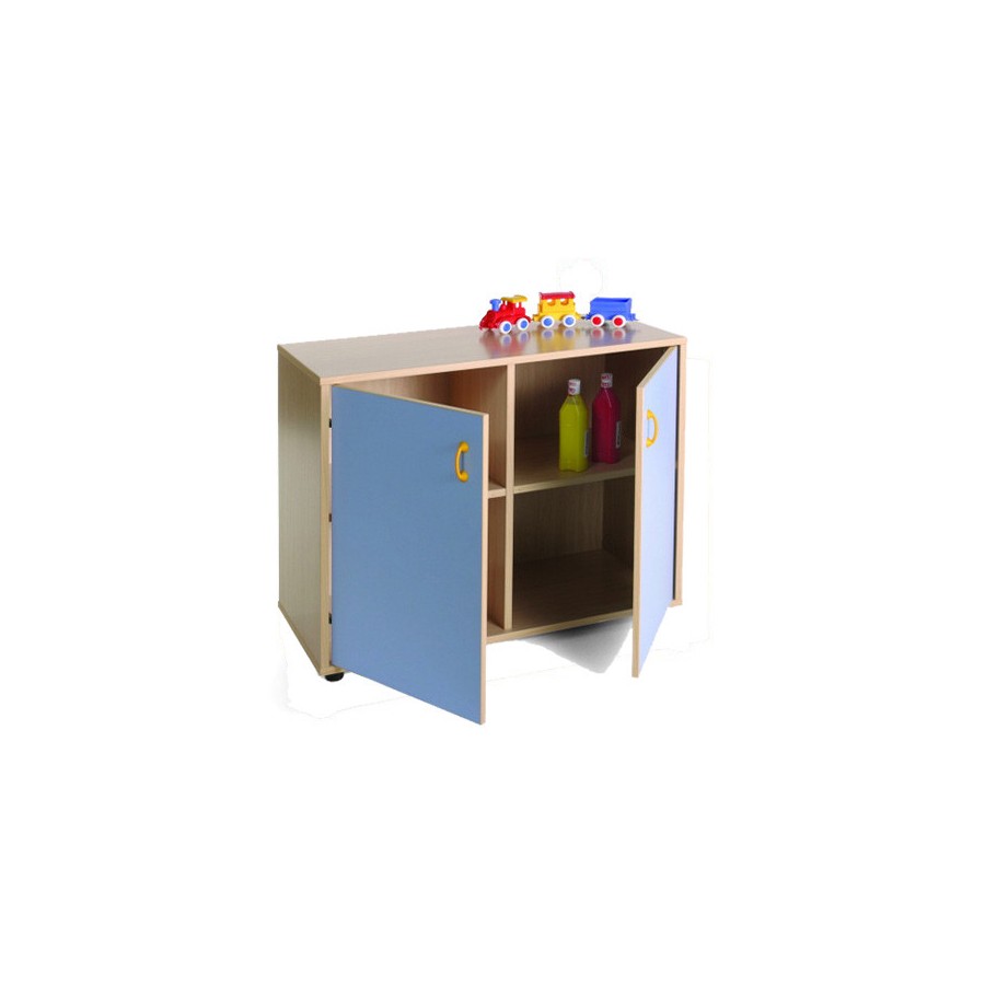 5852-MUEBLE BAJO ARMARIO 4 CASILLAS 2 PUERTAS HAYA MOBEDUC 600204HPS18
