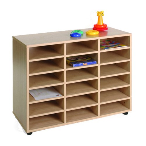 5862-MUEBLE BAJO 18 CASILLAS HAYA MOBEDUC 600208HP18