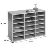 5863-MUEBLE BAJO 18 CASILLAS HAYA MOBEDUC 600208HP18