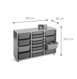 5875-MUEBLE BAJO  CUBETERO 3 COLUMNAS 1042 HAYA MOBEDUC 600214HP18