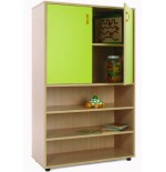 5886-MUEBLE MEDIO ESTANTERIA Y ARMARIO HAYA MOBEDUC 600304HPS18