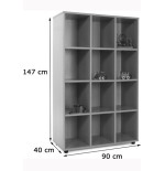 5889-MUEBLE MEDIO 12 CASILLAS HAYA MOBEDUC 600305HP18