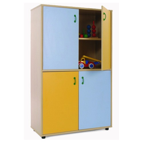 5896-MUEBLE MEDIO ARMARIO 4 PUERTAS HAYA MOBEDUC 600309HPS18