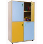 5896-MUEBLE MEDIO ARMARIO 4 PUERTAS HAYA MOBEDUC 600309HPS18