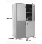 5897-MUEBLE MEDIO ARMARIO 4 PUERTAS HAYA MOBEDUC 600309HPS18