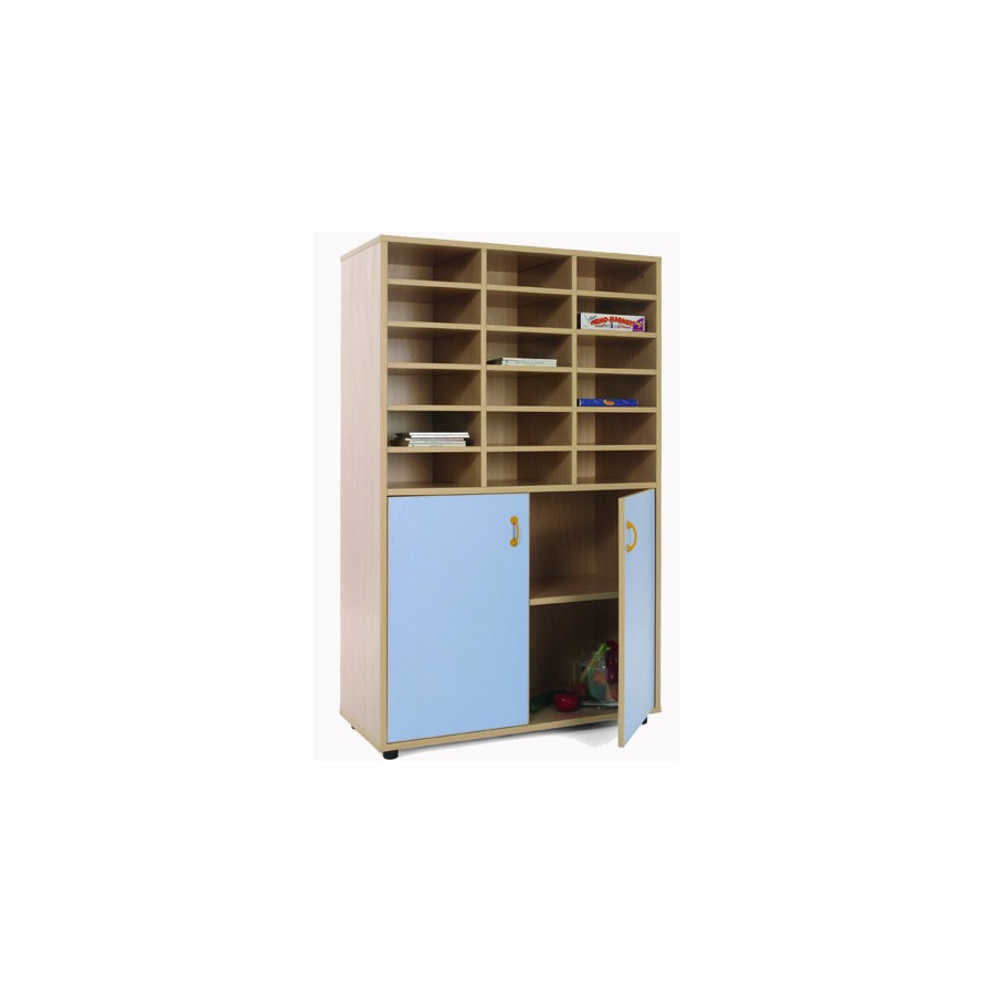 5898-MUEBLE MEDIO ARMARIO Y CASILLERO HAYA MOBEDUC 600310HPS18
