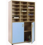 5898-MUEBLE MEDIO ARMARIO Y CASILLERO HAYA MOBEDUC 600310HPS18