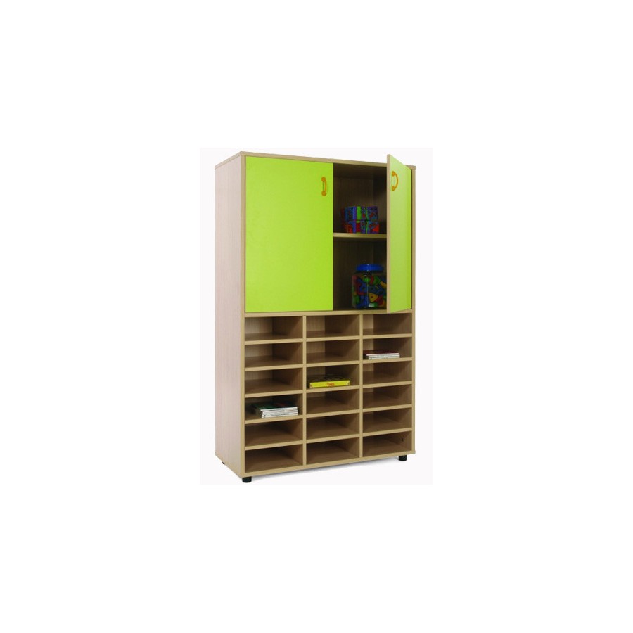 5900-MUEBLE MEDIO CASILLERO Y ARMARIO HAYA MOBEDUC 600311HPS18