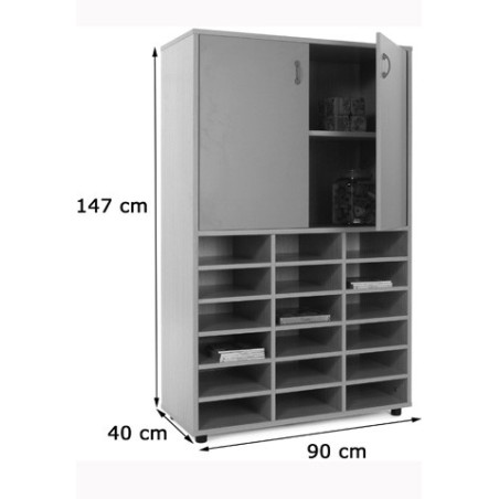 5901-MUEBLE MEDIO CASILLERO Y ARMARIO HAYA MOBEDUC 600311HPS18