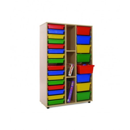 5904-MUEBLE MEDIO ESTANTERIA 2 CUBETEROS HAYA MOBEDUC 600313HP18