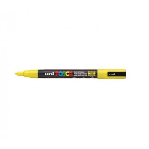 591-ROTULADOR NO PERMANENTE PC-3M PUNTA CONICA 0,9-1,3MM AMARILLO UNI-BALL 284570000