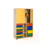 5912-MUEBLE MEDIO CUBETERO Y ARMARIO HAYA MOBEDUC 600317HPS18