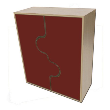 5922-MUEBLE INTERMEDIO ARMARIO, PUERTAS ONDA HAYA MOBEDUC 600821HPS18