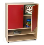 5926-MUEBLE INTERMEDIO ESTANTERIA Y ARMARIO HAYA MOBEDUC 600804HPS18