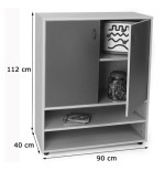 5927-MUEBLE INTERMEDIO ESTANTERIA Y ARMARIO HAYA MOBEDUC 600804HPS18