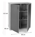 5931-MUEBLE INTERMEDIO ARMARIO 6 CASILLAS HAYA MOBEDUC 600806HPS18