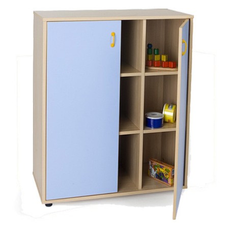 5934-MUEBLE INTERMEDIO ARMARIO 9 CASILLAS HAYA MOBEDUC 600808HPS18