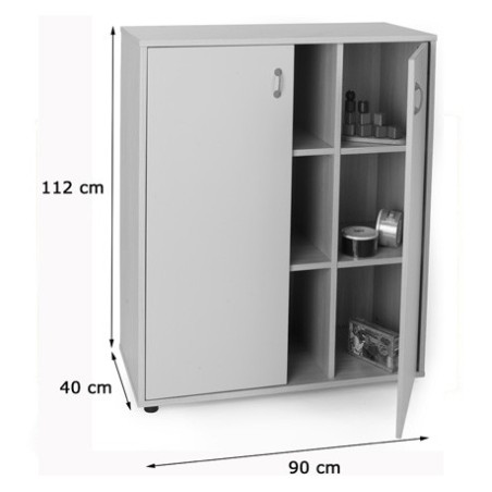 5935-MUEBLE INTERMEDIO ARMARIO 9 CASILLAS HAYA MOBEDUC 600808HPS18