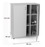 5935-MUEBLE INTERMEDIO ARMARIO 9 CASILLAS HAYA MOBEDUC 600808HPS18