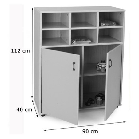 5937-MUEBLE INTERMEDIO ARMARIO Y CASILLERO HAYA MOBEDUC 600809HPS18