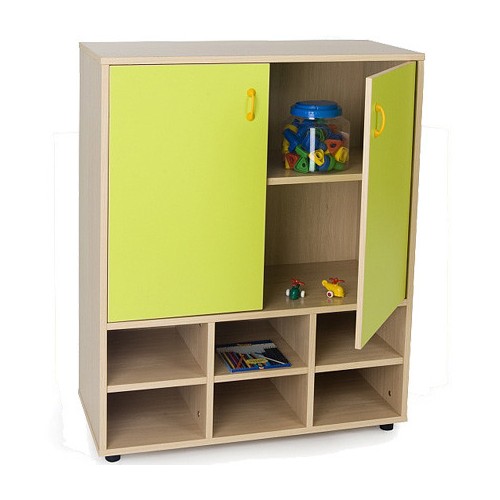 5938-MUEBLE INTERMEDIO CASILLERO Y ARMARIO HAYA MOBEDUC 600810HPS18