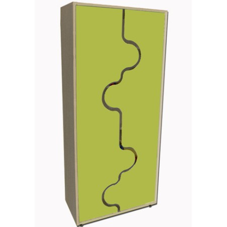 5944-MUEBLE ALTO ARMARIO, PUERTAS ONDA HAYA MOBEDUC 600410HPS18