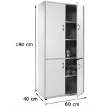 5947-MUEBLE ALTO ARMARIO 4 PUERTAS HAYA MOBEDUC 600403HPS18