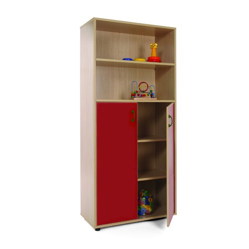 5956-MUEBLE ALTO ARMARIO Y ESTANTERIA HAYA MOBEDUC 600408HPS18