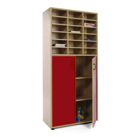 5958-MUEBLE ALTO ARMARIO Y CASILLERO HAYA MOBEDUC 600409HPS18