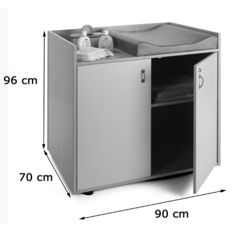5973-MUEBLE CAMBIADOR ESTANDAR SIN COJIN INCLUIDO HAYA MOBEDUC 600701HPS18