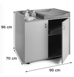 5973-MUEBLE CAMBIADOR ESTANDAR SIN COJIN INCLUIDO HAYA MOBEDUC 600701HPS18