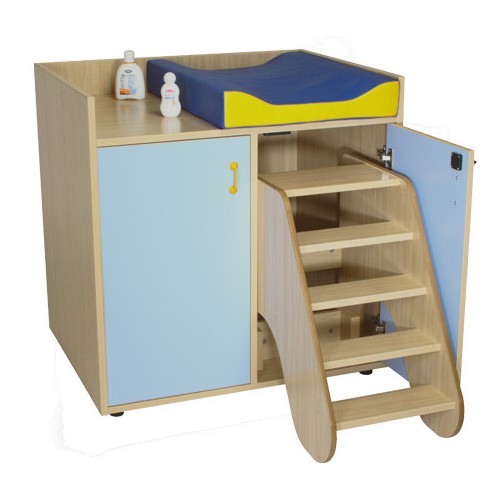 5974-MUEBLE CAMBIADOR CON ESCALERA GIRATORIA (2 PUERTAS) HAYA MOBEDUC 600708HPS18