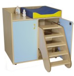 5974-MUEBLE CAMBIADOR CON ESCALERA GIRATORIA (2 PUERTAS) HAYA MOBEDUC 600708HPS18