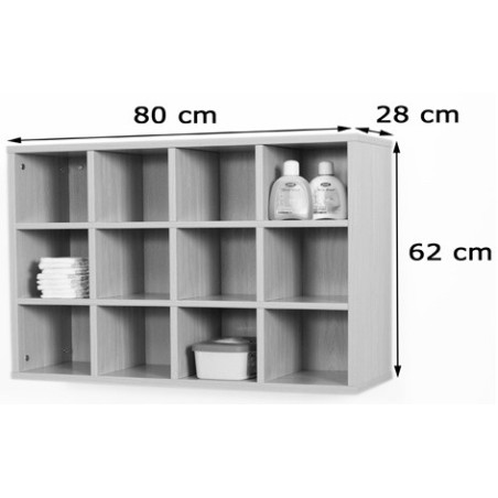 5995-MUEBLE CASILLERO 12 CASILLAS 80-62 HAYA MOBEDUC 600707H18