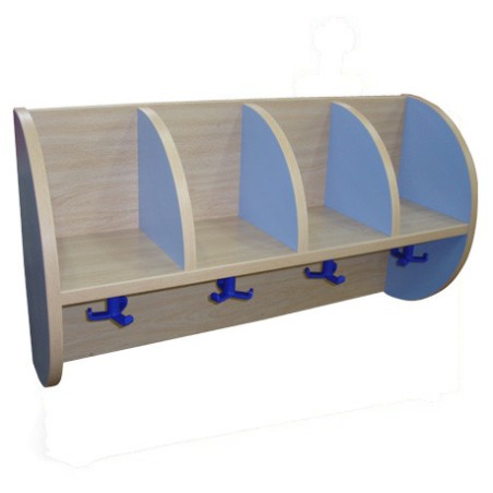 6016-MUEBLE PERCHERO "QUESITOS" 4 CASILLAS 800 HAYA MOBEDUC 600619H19