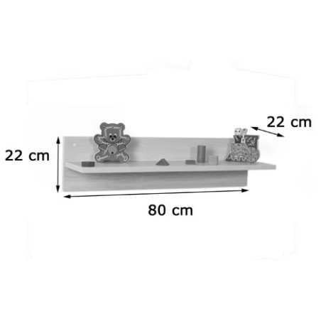 6021-BALDA CON SOPORTE TRASERO 800 HAYA MOBEDUC 600622H18