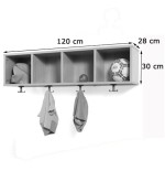 6025-MUEBLE PERCHERO 4 CASILLAS 120-30 HAYA MOBEDUC 600606H18