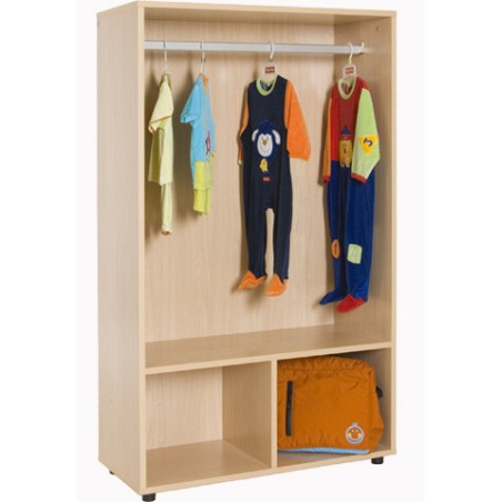 6059-MUEBLE PERCHERO ABIERTO CON BARRA HAYA MOBEDUC 600617HP18